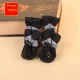 4 pantofi impermeabili pentru câini de talie mică