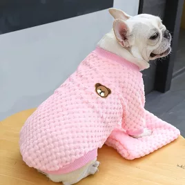   Pulover polar drăgălaș și pufos pentru animale de companie