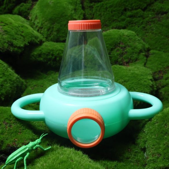 Lupă Manuală pentru Insecte - 5X Vizualizare Dublă Cutie Clară