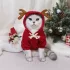 Pulover Drăguț de Crăciun cu Design de Ren pentru Animale de Companie
