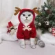 Pulover Drăguț de Crăciun cu Design de Ren pentru Animale de Companie