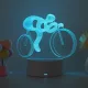 Lumină de noapte LED pentru bicicletă de munte 3D, cu intensitate reglabilă
