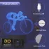 Lumină de noapte LED pentru bicicletă de munte 3D, cu intensitate reglabilă