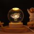 Lampă de masă modernă cu glob de cristal gravat 3D cu laser