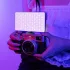 Lumină LED portabilă pentru cameră foto, panou color 0-360 pentru vlogging, fotografie, videoconferințe