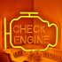 3D Semn Neon LED 'CHECK ENGINE' Curbat