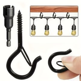   20 cârlige exterioare rezistente la vânt cu încuietoare de siguranță