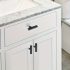 10 Mânere Elegante de Deschidere din Aluminiu Negru pentru Dulapuri