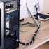 Organizator de cabluri cu bandă de fixare, Depozitare cabluri de date