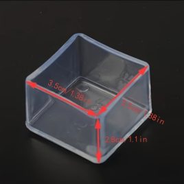   8 Bucăți Protecții Transparente pentru Picioare de Masă și Scaun