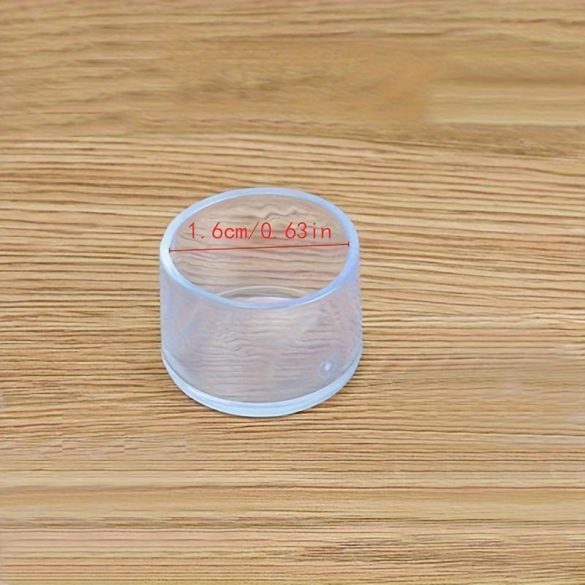8pcs Transparent masă și scaune Footrests
