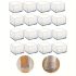 8pcs Transparent masă și scaune Footrests