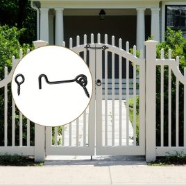   5 cârlige cu șuruburi de fixare, zăvor cârlig ușă din oțel carbon