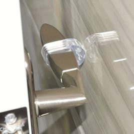 6 buc. Opritor Ușă Transparent Rotund