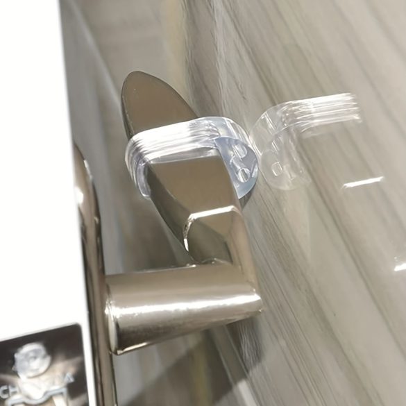 6 buc. Opritor Ușă Transparent Rotund