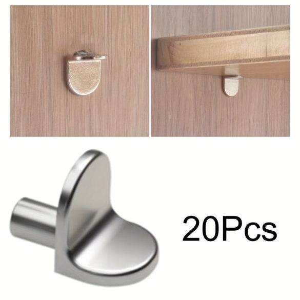 20 știfturi de susținere din aliaj de zinc, suport de raft metalic de perete în stil modern