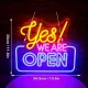 Da! Suntem Deschiși Semn Neon