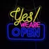 Da! Suntem Deschiși Semn Neon
