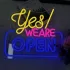 Da! Suntem Deschiși Semn Neon