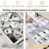 Set 4 Separatoare de Sertar Albe - Organizator de Depozitare Reglabil și Personalizabil