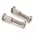 Șurub cu cap rotund nichelat M6 - 10mm - 80mm hexagonal, filet dreapta pentru îmbinări de mobilă