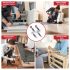 Set de 100 bucăți închidere mobilier 3 în 1