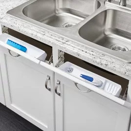   2 buc, Balamale la 45 de grade pentru Tăvi Tip-out la Chiuvetă, pentru Chiuvetă de Bucătărie