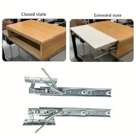 Mecanism de ridicare a mesei pliabil și extensibil