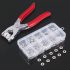 Set de 50 Butoane de Metal cu Presă Manuală