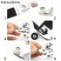 Set de 50 Butoane de Metal cu Presă Manuală