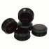 24 dopuri rotunde din plastic, capace negre pentru picioare de mobilier