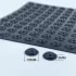 100 opritoare de coliziune din silicon negru