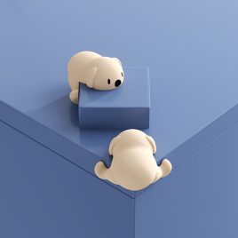 4 buc. Protecții din silicon pentru colțuri cu câini