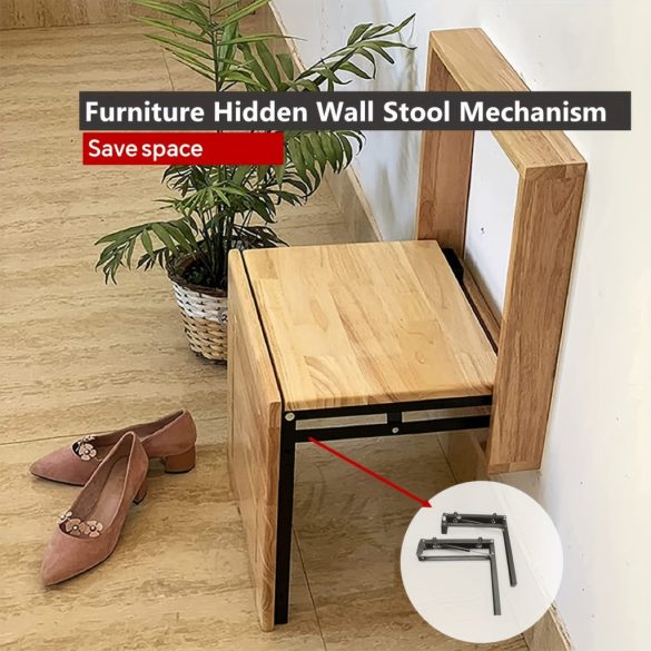 2x Mecanism Reglabil pentru Scaun Metalic Economisitor de Spațiu