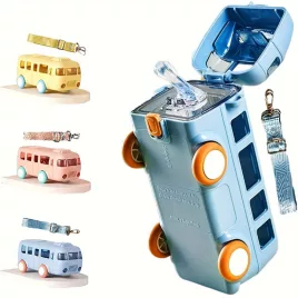 Sticlă creativă în formă de autobuz 500 ml pentru copii