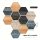 11 buc. autocolante colorate pentru podea, hexagonale