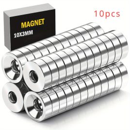   10 magneți disc neodim de calitate industrială - Magnet cu capacitate de încărcare excepțională