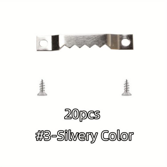 20 bucăți Agățătoare de Oțel cu Șuruburi