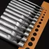 Set Perforator Piele Sintetică din Oțel Carbon, 10 bucăți