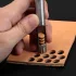 Set Perforator Piele Sintetică din Oțel Carbon, 10 bucăți