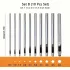 Set Perforator Piele Sintetică din Oțel Carbon, 10 bucăți