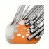Set Perforator Piele Sintetică din Oțel Carbon, 10 bucăți