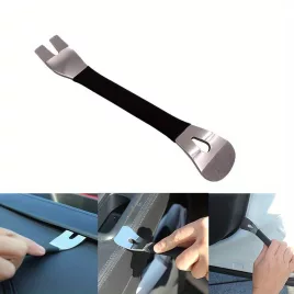   Pârghie din oțel inoxidabil pentru îndepărtarea ornamentelor auto, cu mâner antiderapant