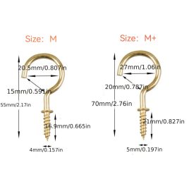 10 Cârlige Metalice Rezistente cu Șuruburi Autofileteante