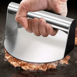   Presă pentru hamburger din oțel inoxidabil pentru prepararea smash burgerilor