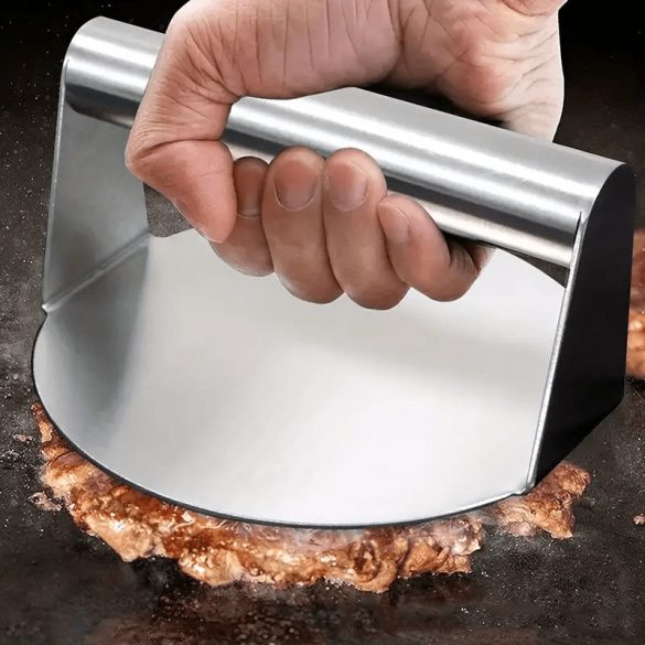 Presă pentru hamburger din oțel inoxidabil pentru prepararea smash burgerilor
