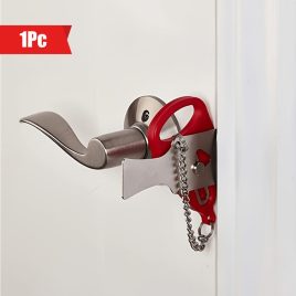 Lacăt portabil anti-furt pentru ușă