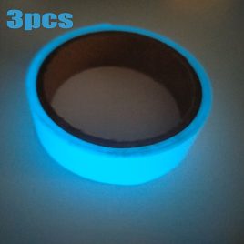   3 buc - Bandă colorată autoadezivă fluorescentă, care luminează în întuneric