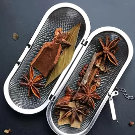   Infuzor din oțel inoxidabil 304 cu sită extra fină pentru ceai frunze libere și condimente, perfect pentru ceai negru, rooibos și altele