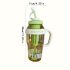 Sticlă sport din plastic de 1200 ml cu capacitate mare, cu mâner și pai